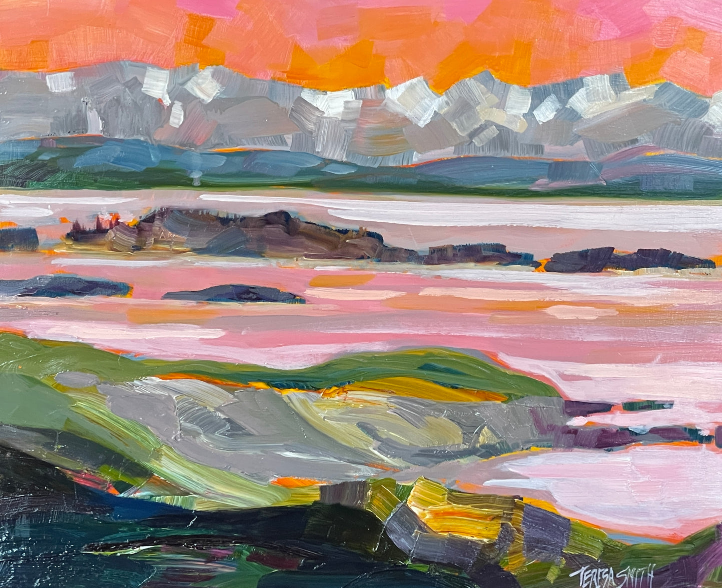 TS-2508 Cattle Point 8 x 10 oil on panel