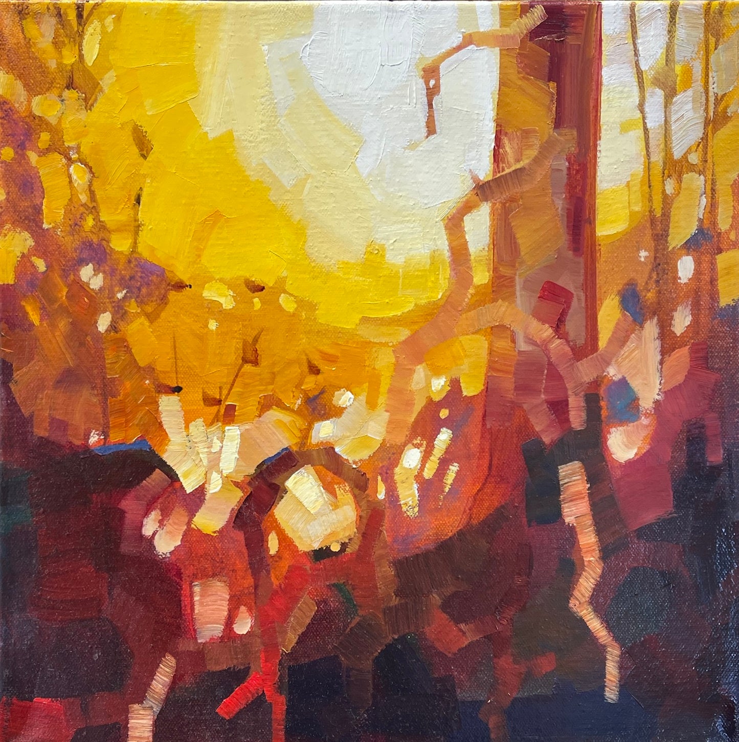 TS-2404 Roots and Twigs 12 x 12 oil on canvas