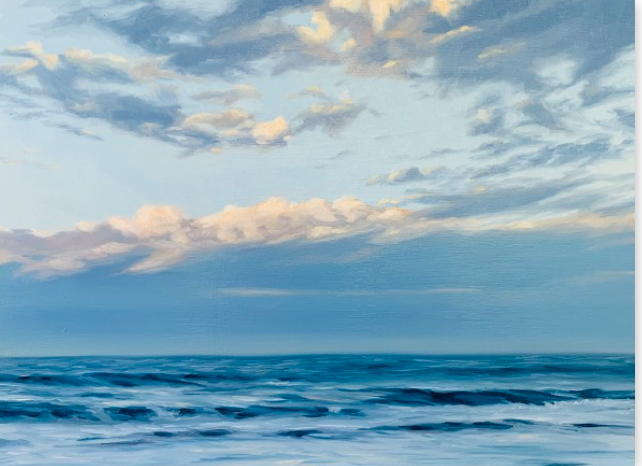 DD-2304 Cloud Covered Sunrise 9 x 12 oil on board