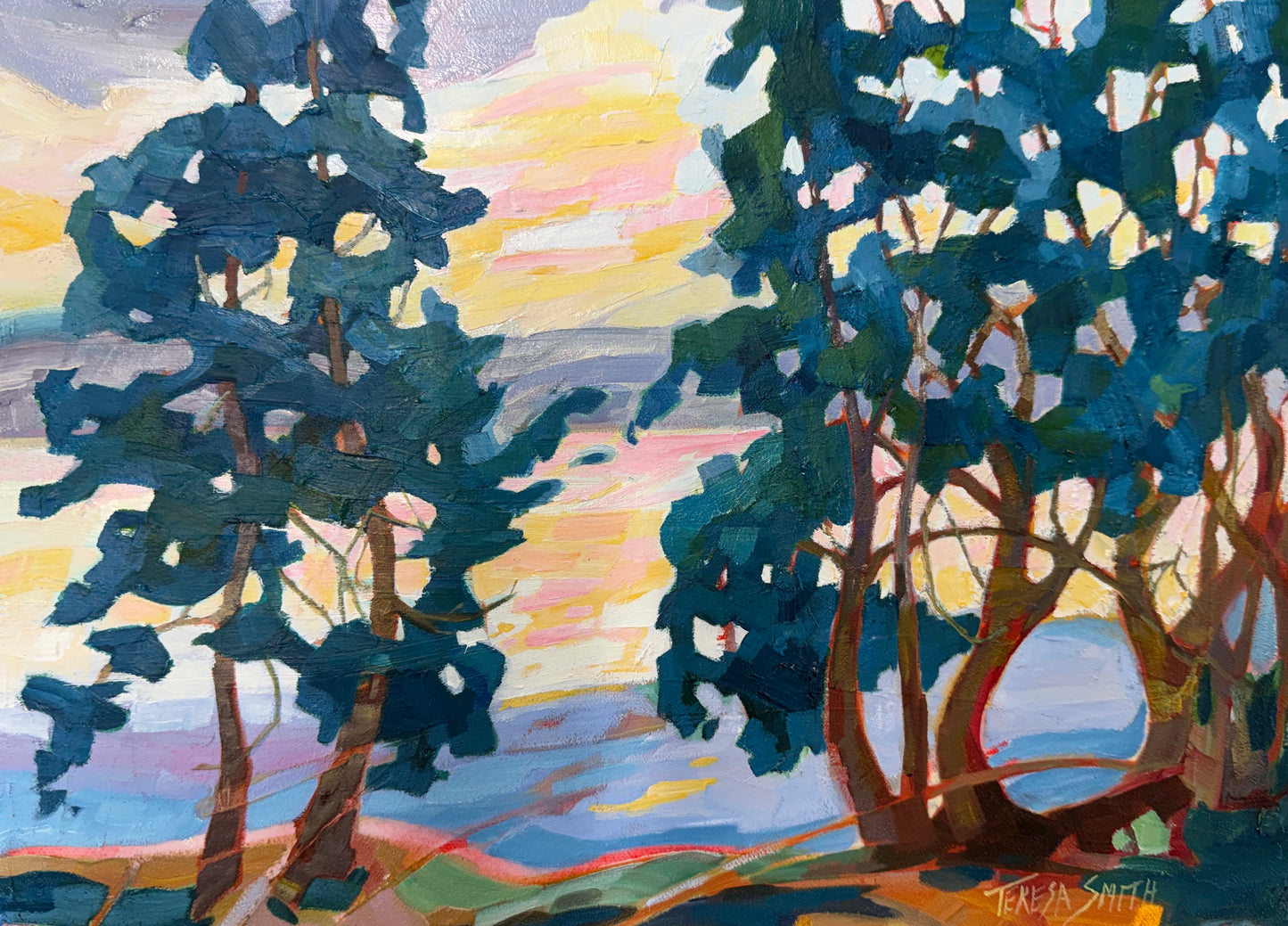 TS-2603 Shoreline 12 x 16 oil on canvas