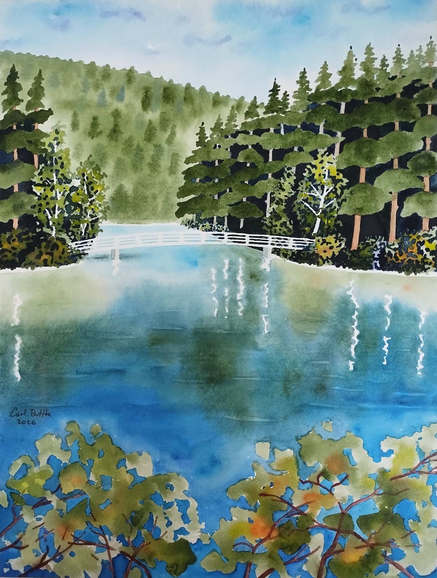 BU-2603 The Bridge" 24 x 18 inches