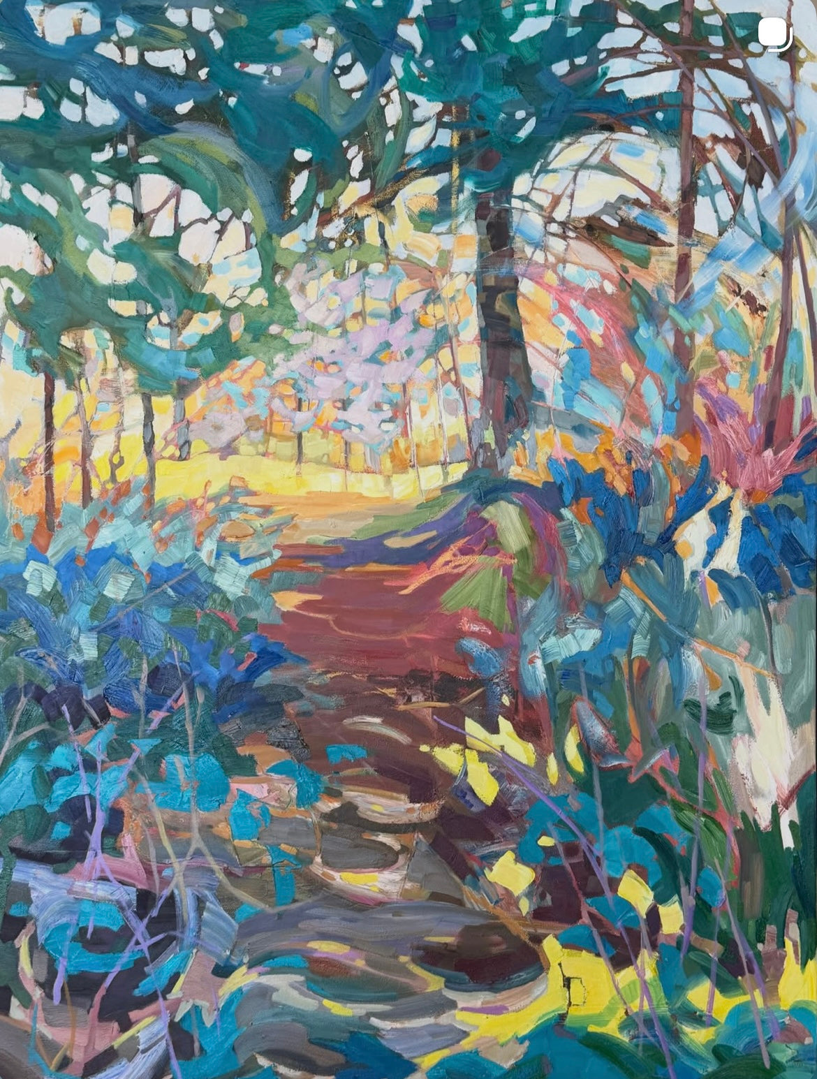 TS-2601 Woodsy Trail 40 x 30 oil on canvas