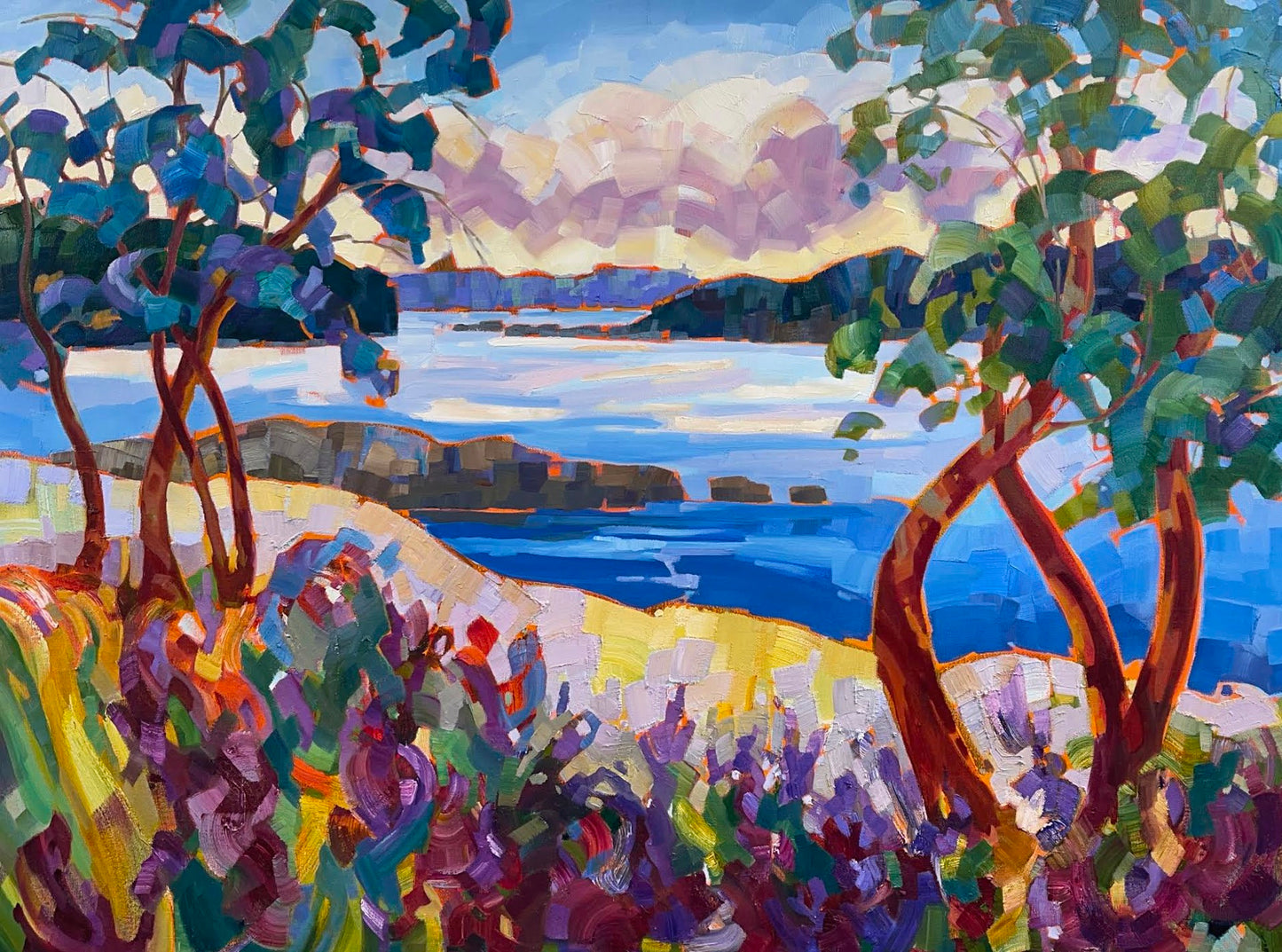 TS-2513 Yellow Island 30 x 40 oil on canvas