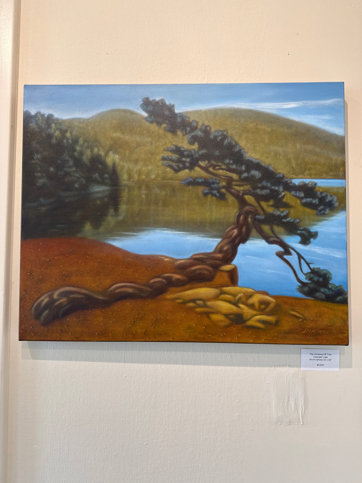 DV-2506 The Jumping Off Tree Cascade Lake oil on canvas 24 x 30