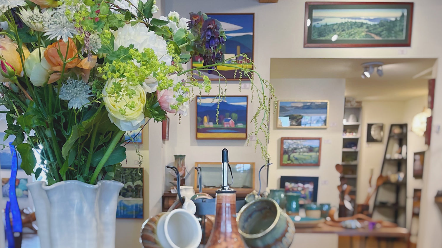 Crow Valley Gallery- shop local art of Orcas Island, San Juan Islands, and the PNW. Shop art, gifts, jewelry, pottery all local. shop local